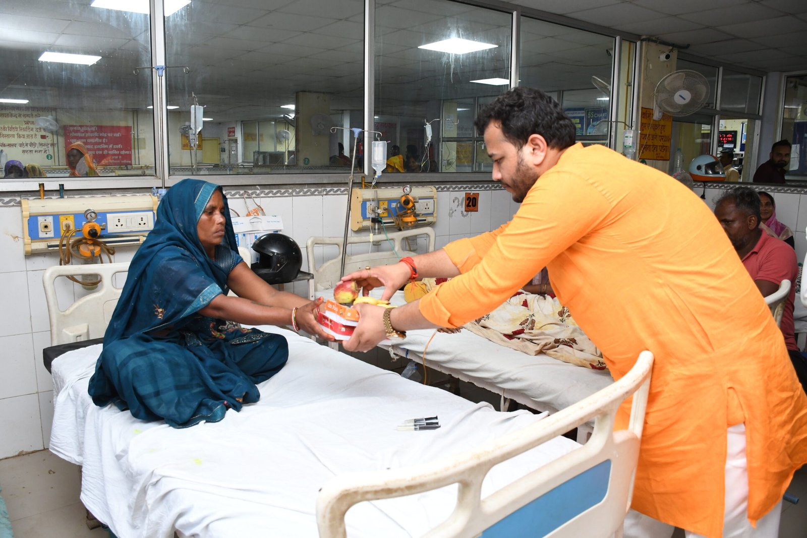 Woman learning tailoring skills through a women empowerment program